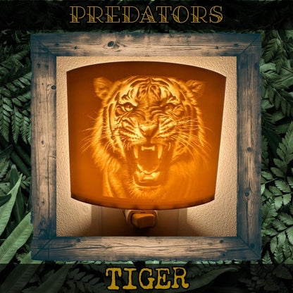 Predators | Animal Night Lights | 3D Printed Wildlife Decor