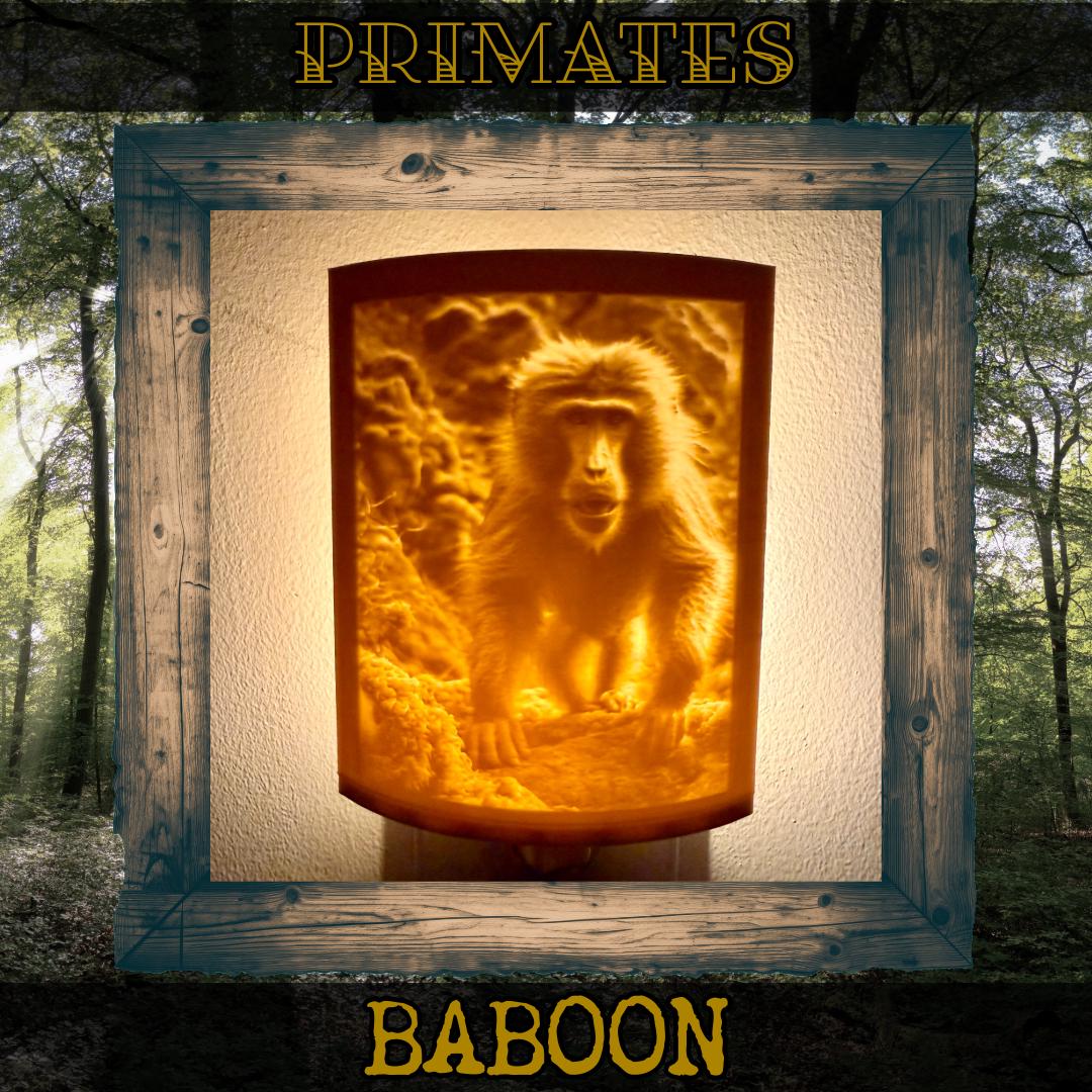 Primates | Animal Night Lights | 3D Printed Jungle Wildlife Decor