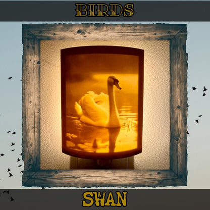 Birds | Animal Night Lights | 3D Printed Avian Wildlife Decor
