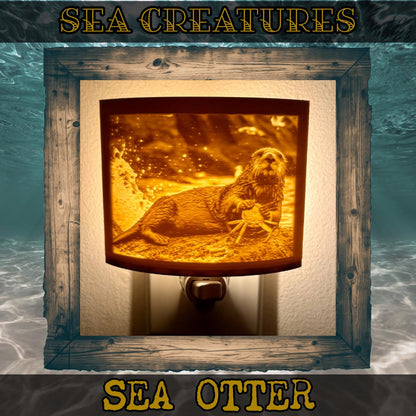 Sea Creatures | Animal Night Lights | 3D Printed Ocean Wildlife Decor