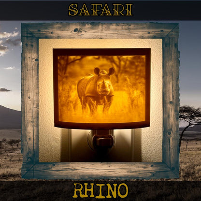 Safari Dwellers | Animal Night Lights | 3D Printed African Wildlife Decor