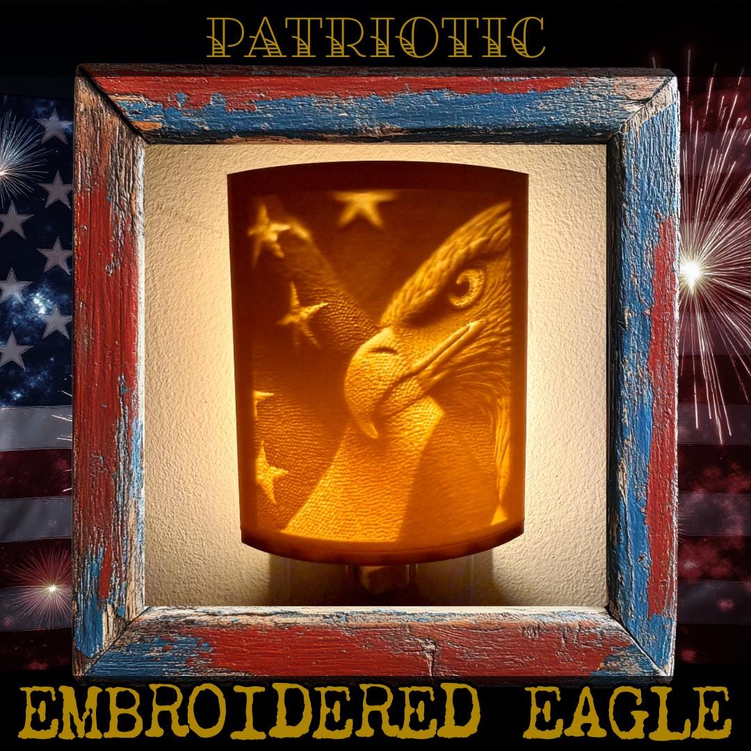 Patriotic Night Lights | 3D Printed American Pride Decor