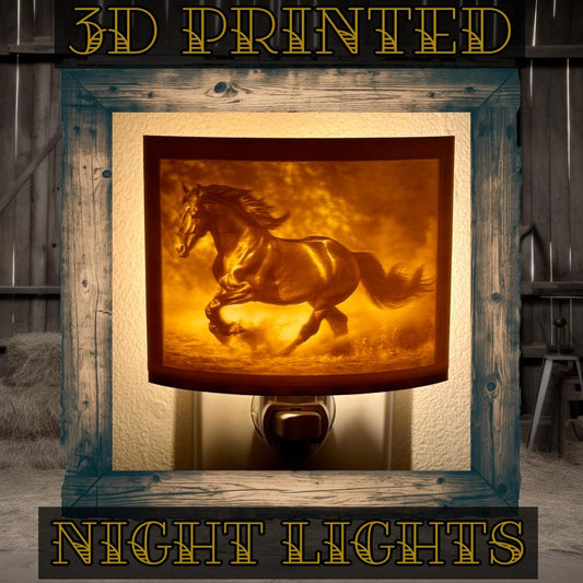 Farm Friends | Animal Night Lights | 3D Printed Farm Wildlife Decor