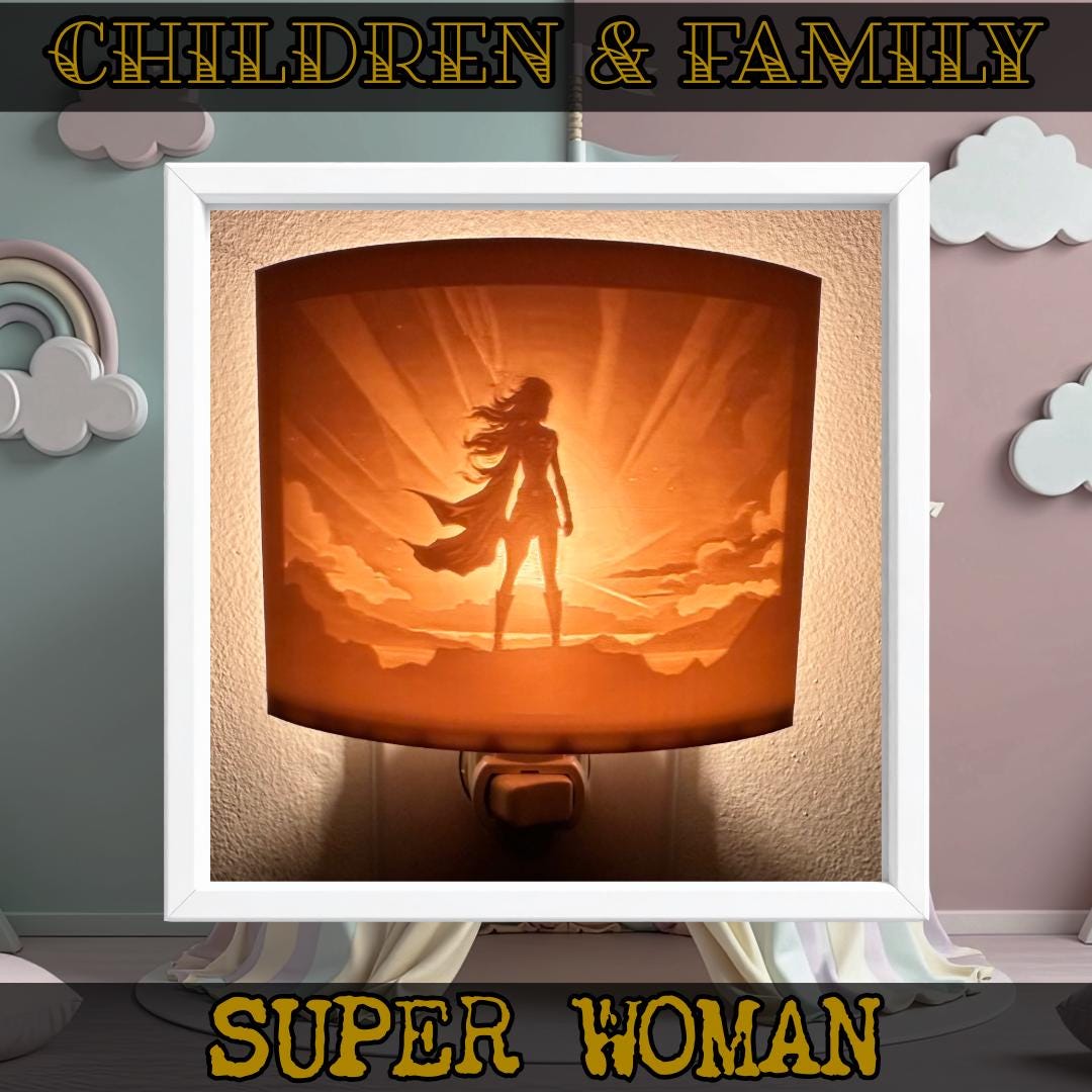 Children & Family Night Lights | 3D Printed Kids Decor