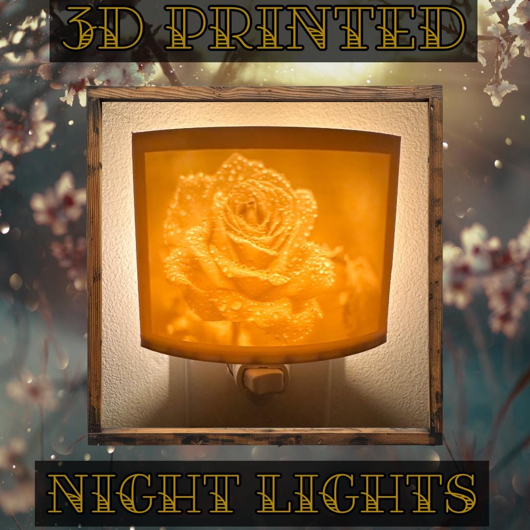 Scenery & Nature Night Lights | 3D Printed Nature Decor