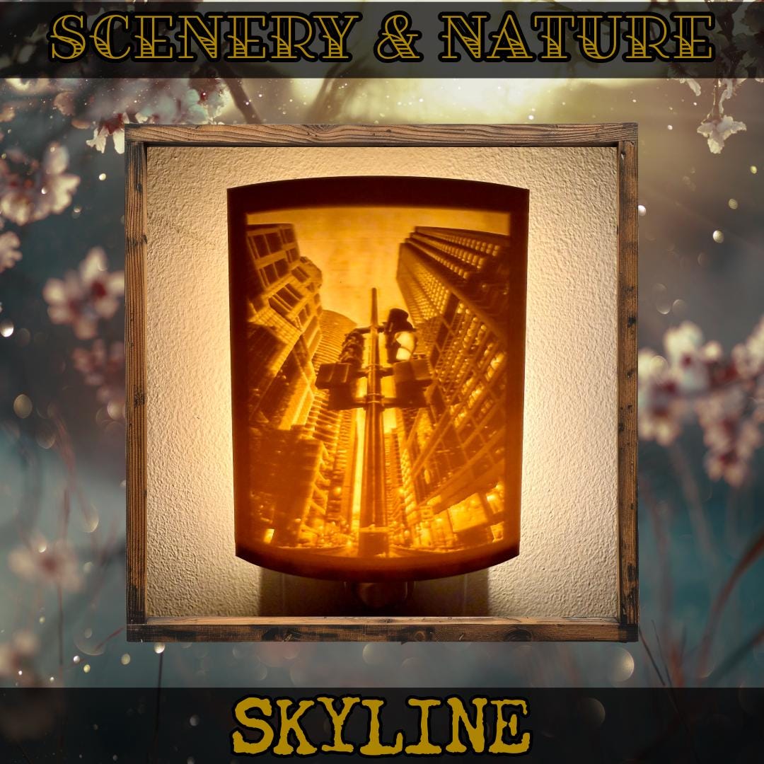 Scenery & Nature Night Lights | 3D Printed Nature Decor