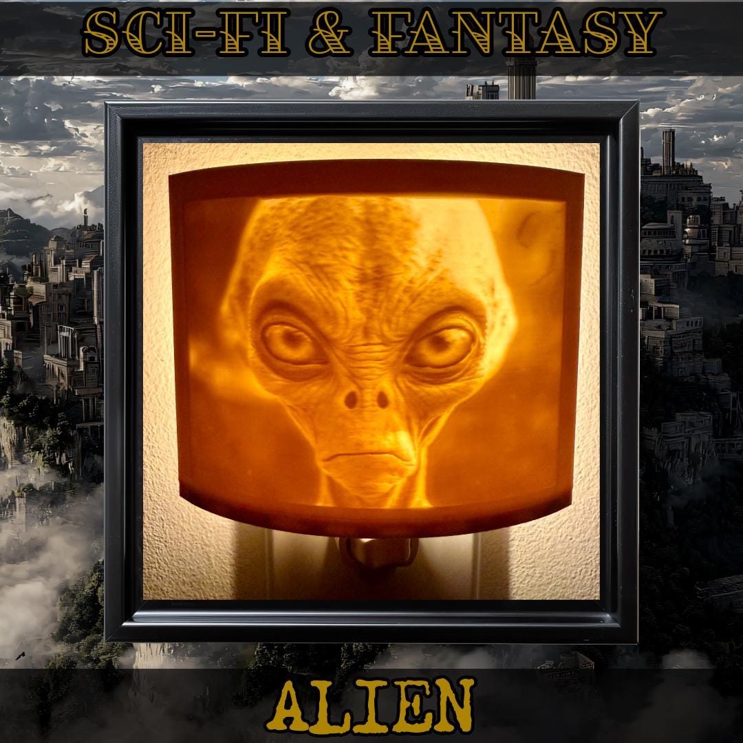 Sci-Fi & Fantasy Night Lights | 3D Printed Unique Decor