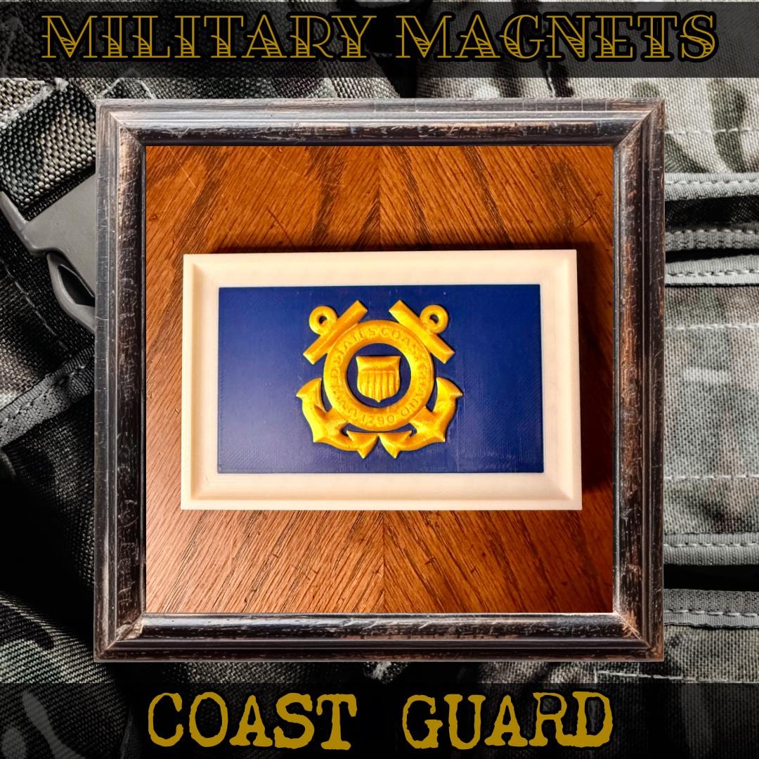 US Military Branch Magnets | 3D Printed Military Decor