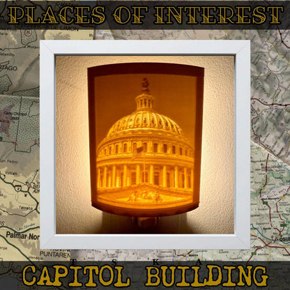 Local Sights Night Lights | 3D Printed Washington D.C. Decor