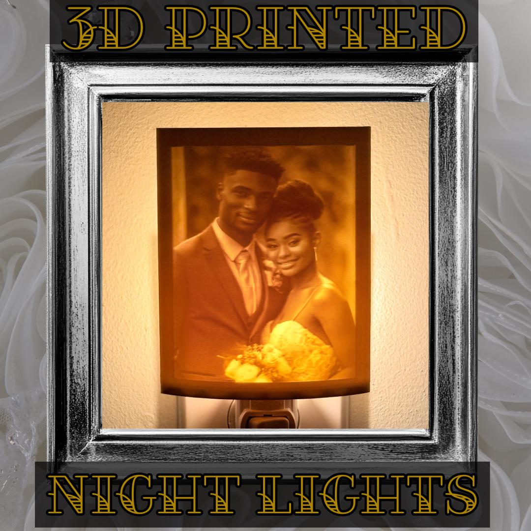 Personalized Night Light | Lithophane Night Light