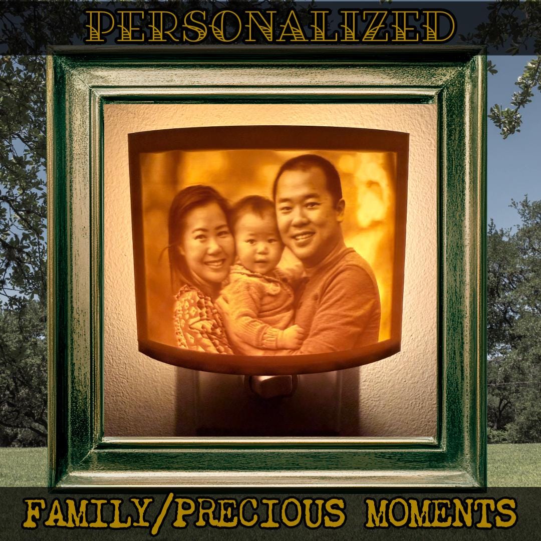 Personalized Night Light | Lithophane Night Light