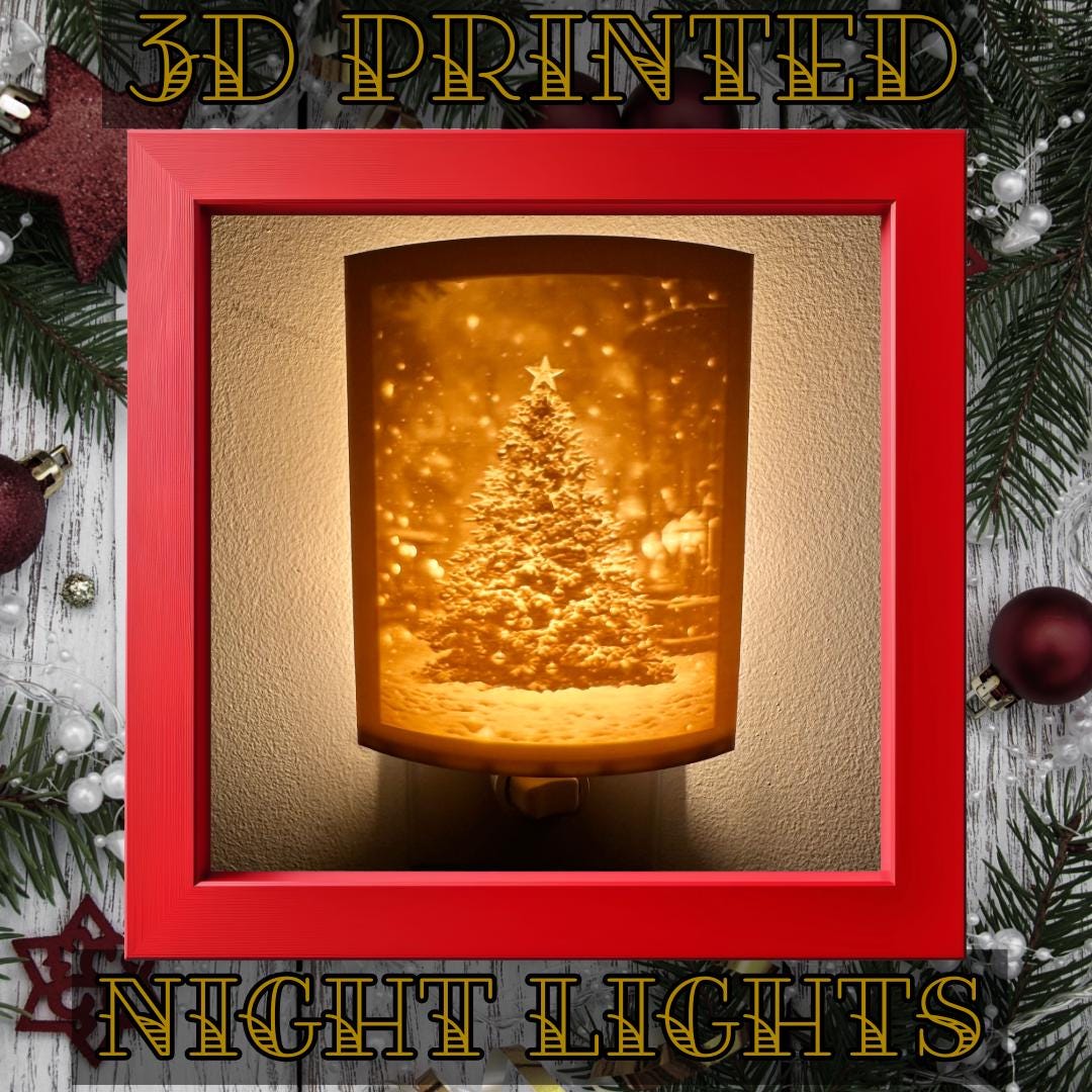 Christmas Night Lights | 3D Printed Holiday Gift