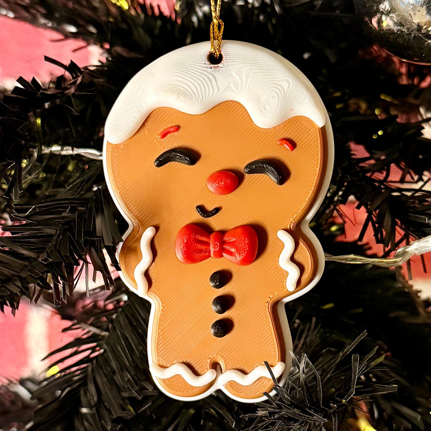 3D Printed Gingerbread Christmas Ornaments | Unique Holiday Decor