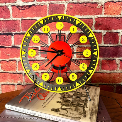 P-51 Mustang Wall Clock 10 Inch | 3D Aviation Decor | Silent Non‑Ticking | Pilot Gift