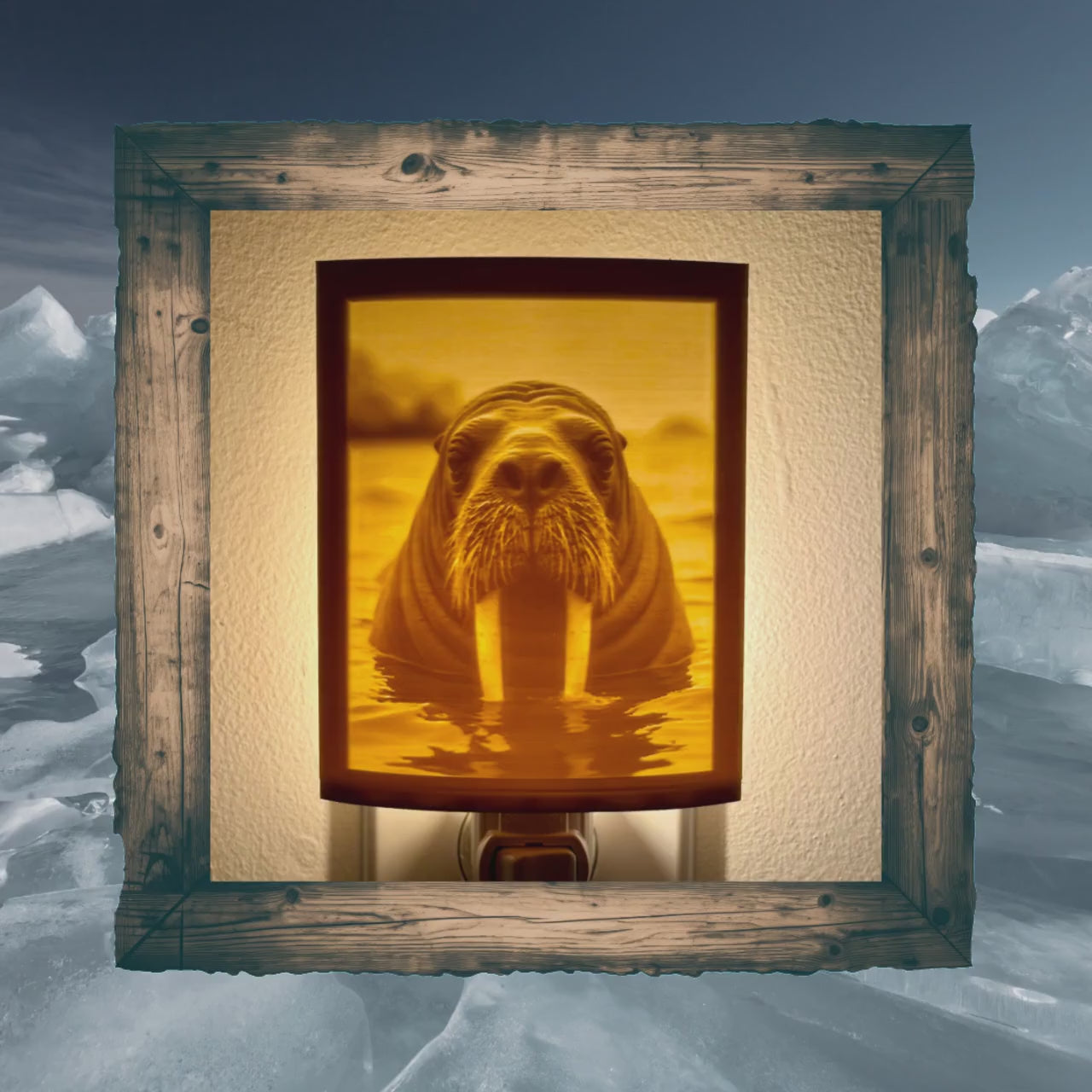 Arctic Inhabitants | Animal Night Lights | 3D Printed Polar Wildlife Decor