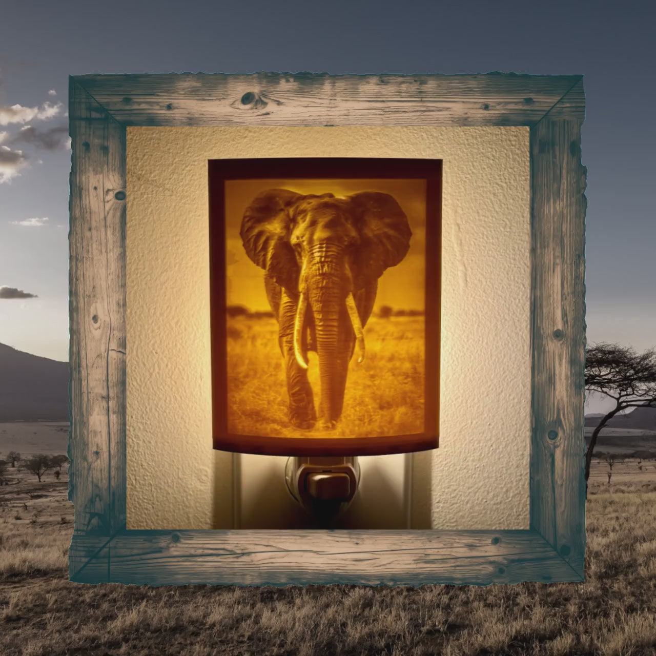 Safari Dwellers | Animal Night Lights | 3D Printed African Wildlife Decor
